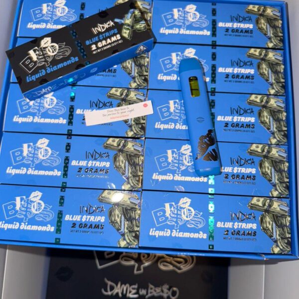 sdl x besos 2g disposable blue stips